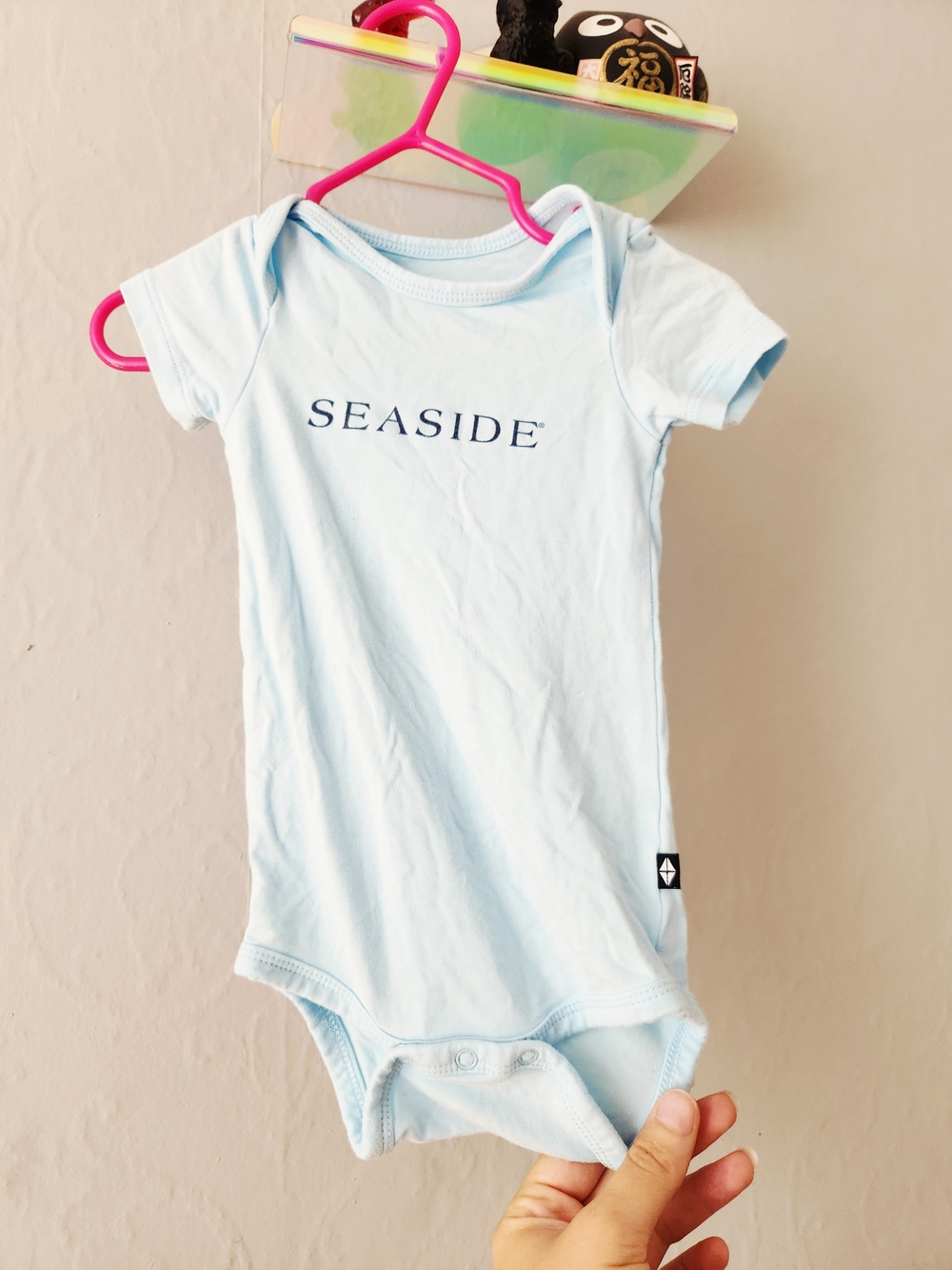 Kyte BABY 3-6 Month Bamboo Light Blue 'Seaside' Onsie